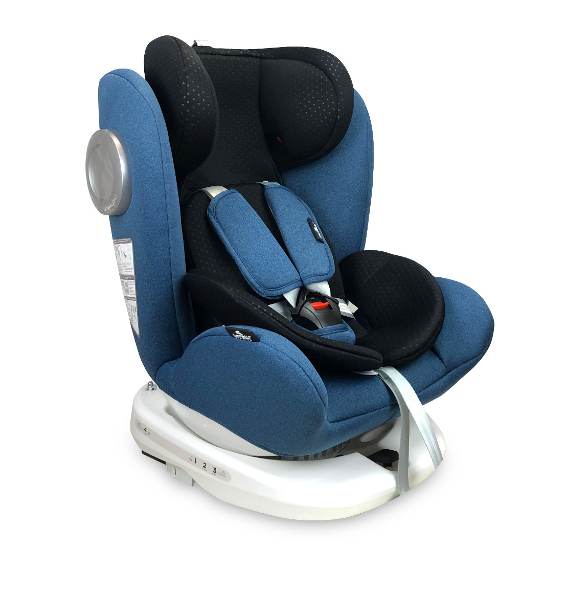 Scaun auto, Lusso SPS, Isofix, rotativ 360 grade, 0-36 kg, Blue