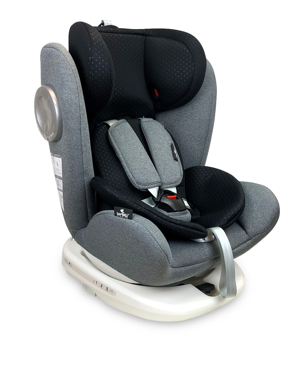 Scaun auto, Lusso SPS, Isofix, rotativ 360 grade, 0-36 kg, Grey