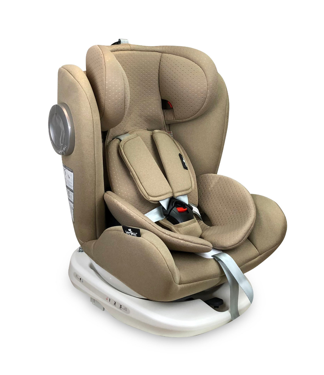 Scaun auto, Lusso SPS, Isofix, rotativ 360 grade, 0-36 kg, Beige