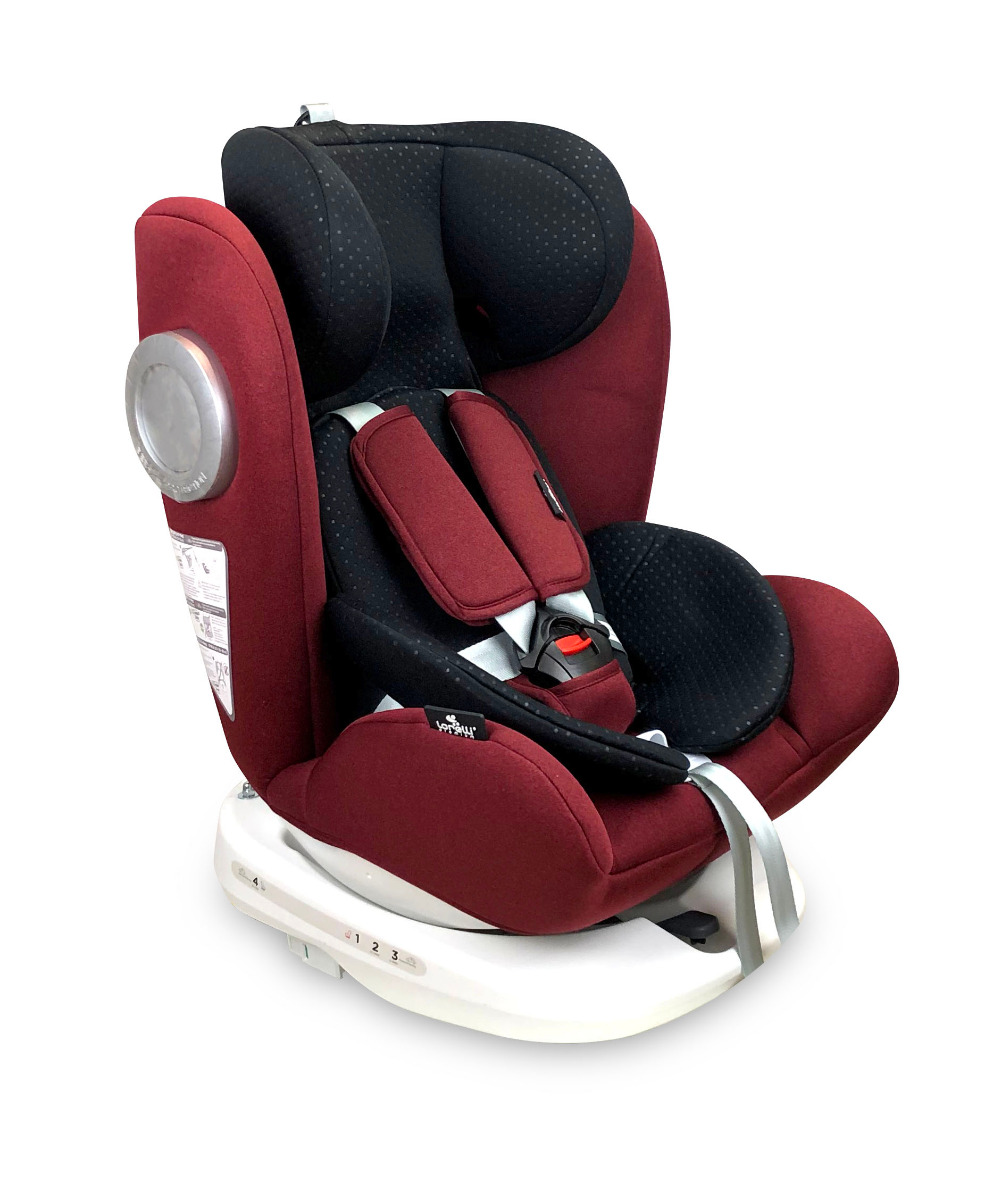 Scaun auto, Lusso SPS, Isofix, rotativ 360 grade, 0-36 kg, Red