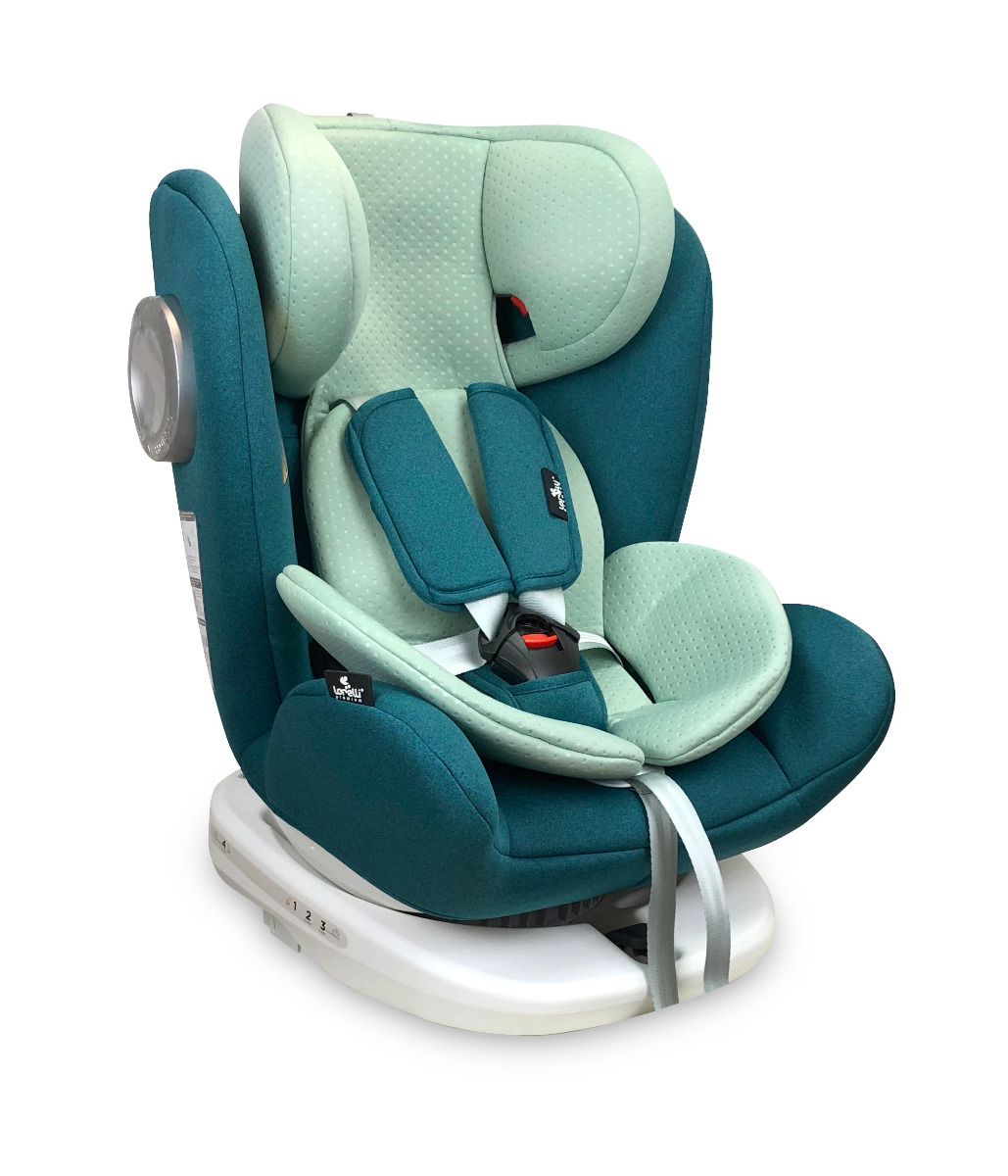 Scaun auto, Lusso SPS, Isofix, rotativ 360 grade, 0-36 kg, Green