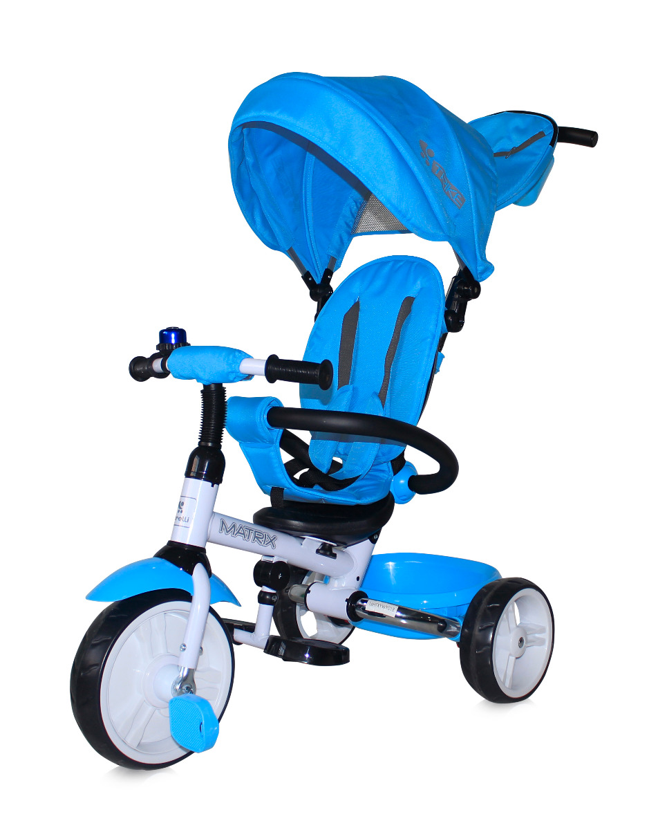 Tricicleta pentru copii, Matrix, multifunctionala, 3 in 1,  Light Blue