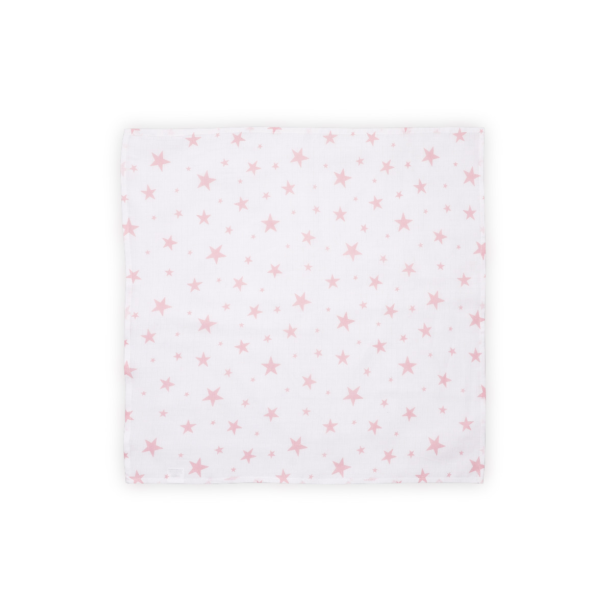 Scutec pled muselina, 80 x 80 cm, Pink Stars image 1