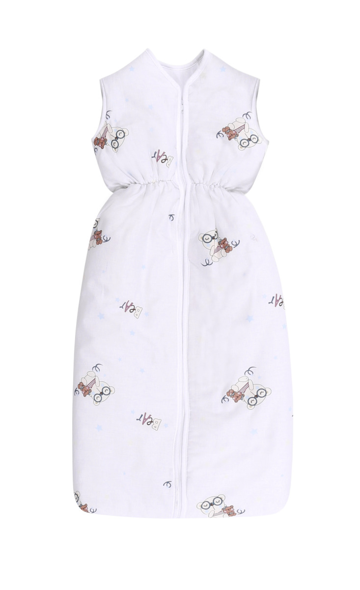 Sac de dormit de iarna, 115 cm, bumbac ranforce, Bear Beige