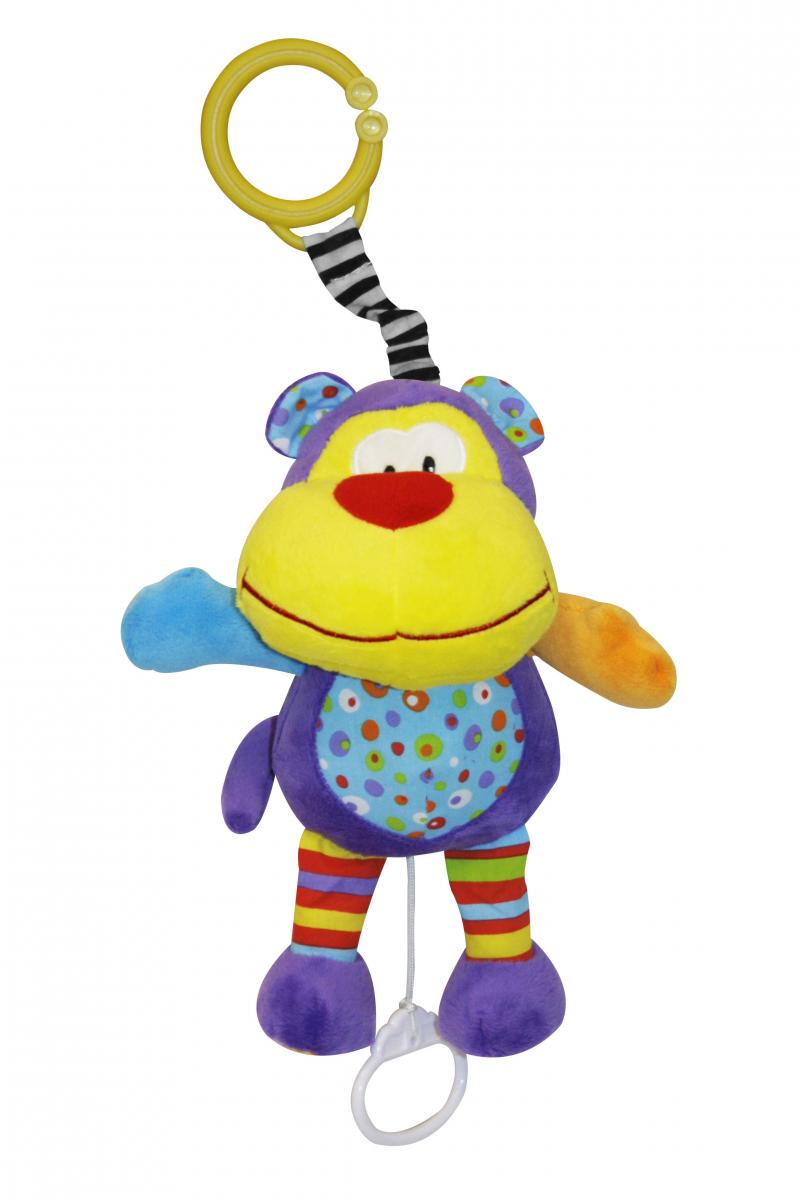 Jucarie muzicala din plus, Funny Monkey, 26 cm