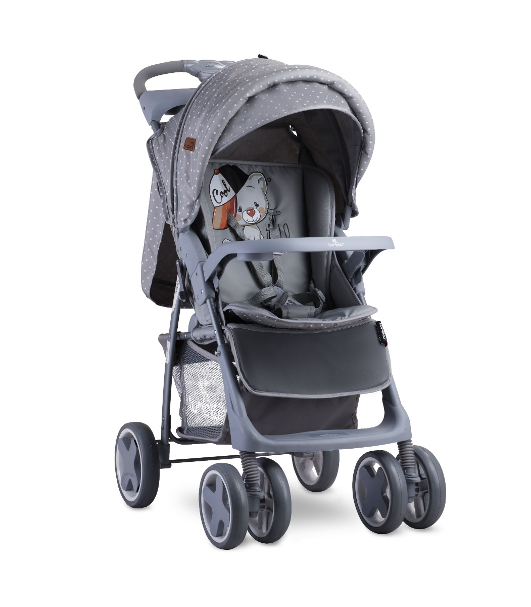 Carucior sport, Foxy, cu husa de picioare, Grey Cool Cat image 1