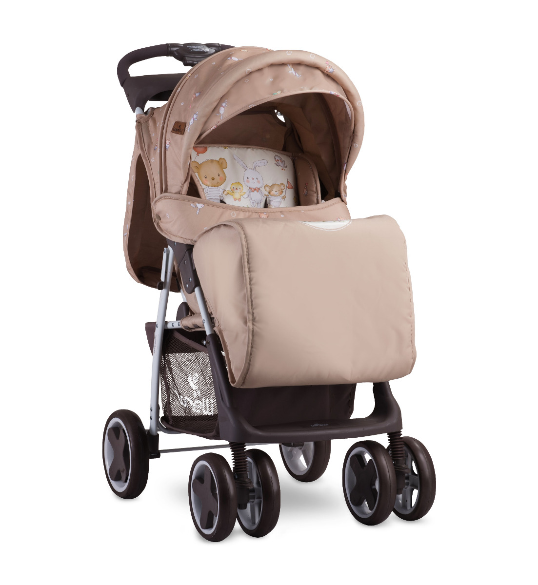 Carucior sport, Foxy, cu husa de picioare, Beige bear Party