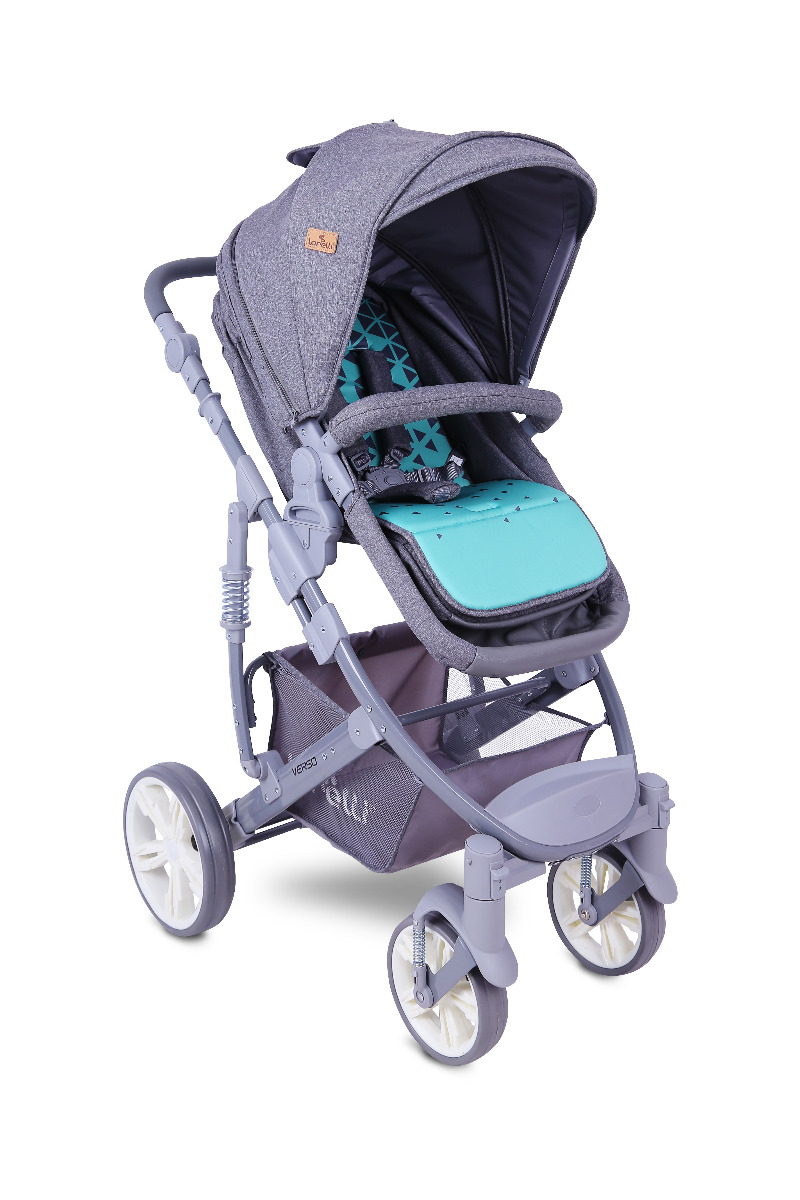 Carucior transformabil 2 in 1, Verso, cadru aluminiu, Green image 1