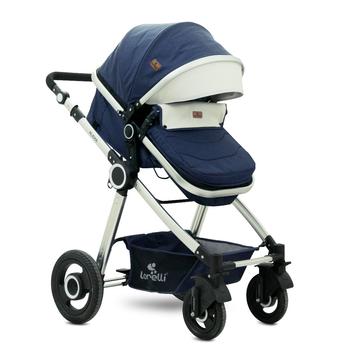 Carucior transformabil 3 in 1, Alexa, Dark Blue Birds image 1