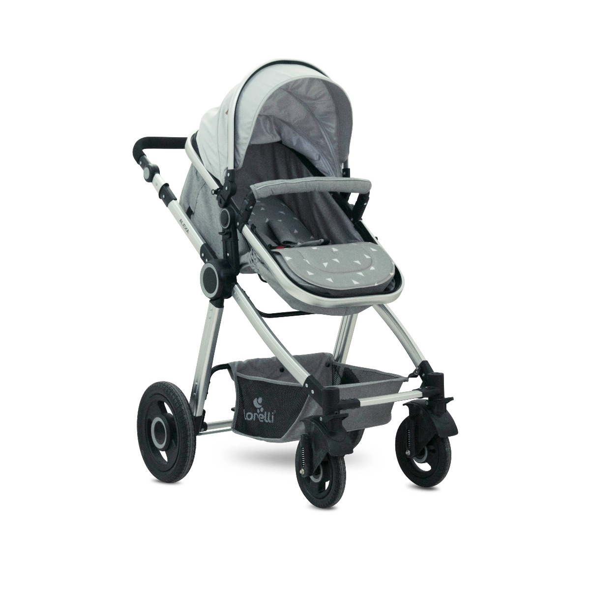Carucior transformabil 3 in 1, Alexa, Green & Grey Birds image 1