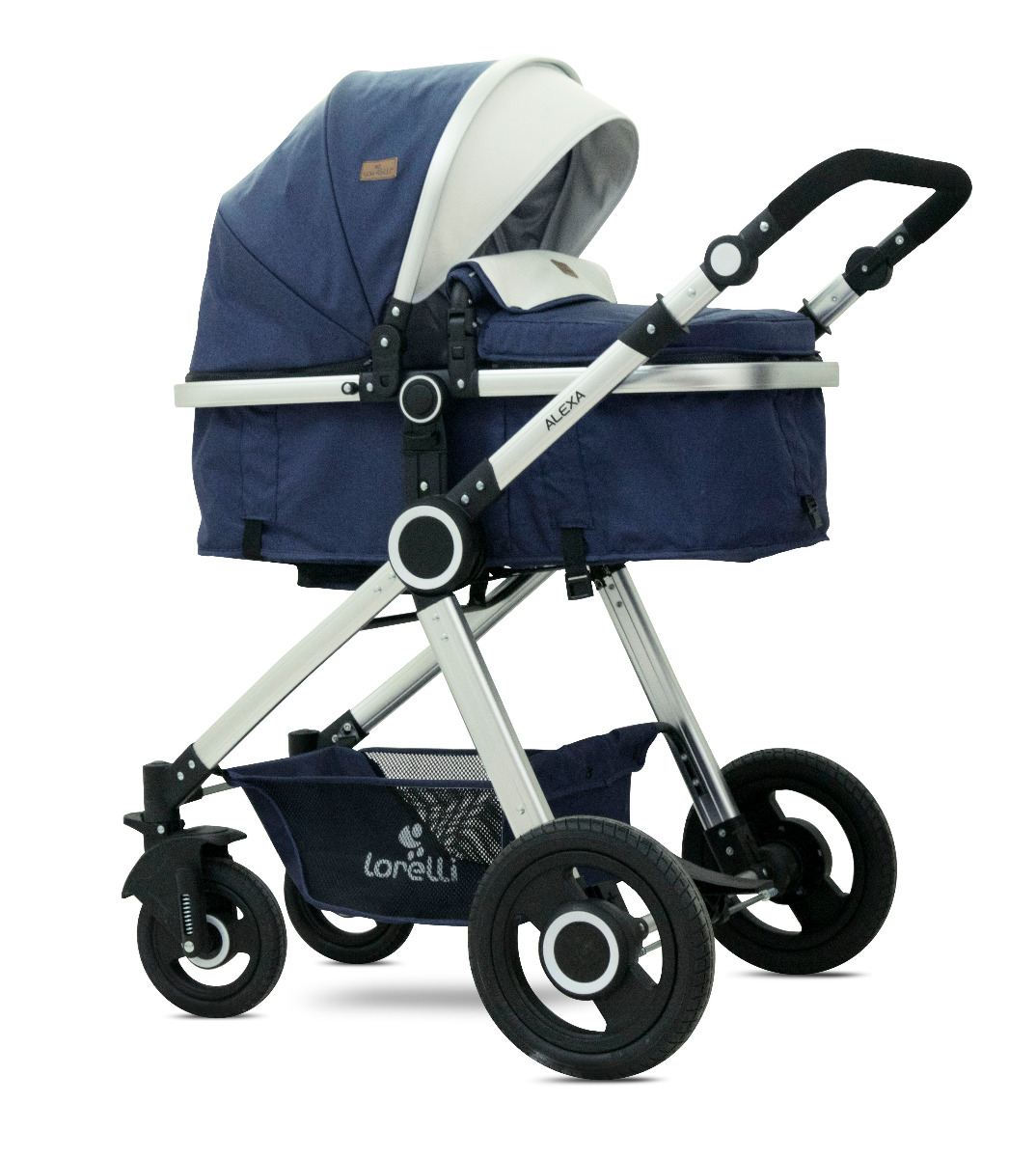 Carucior transformabil 3 in 1, Alexa, Dark Blue Birds image 3