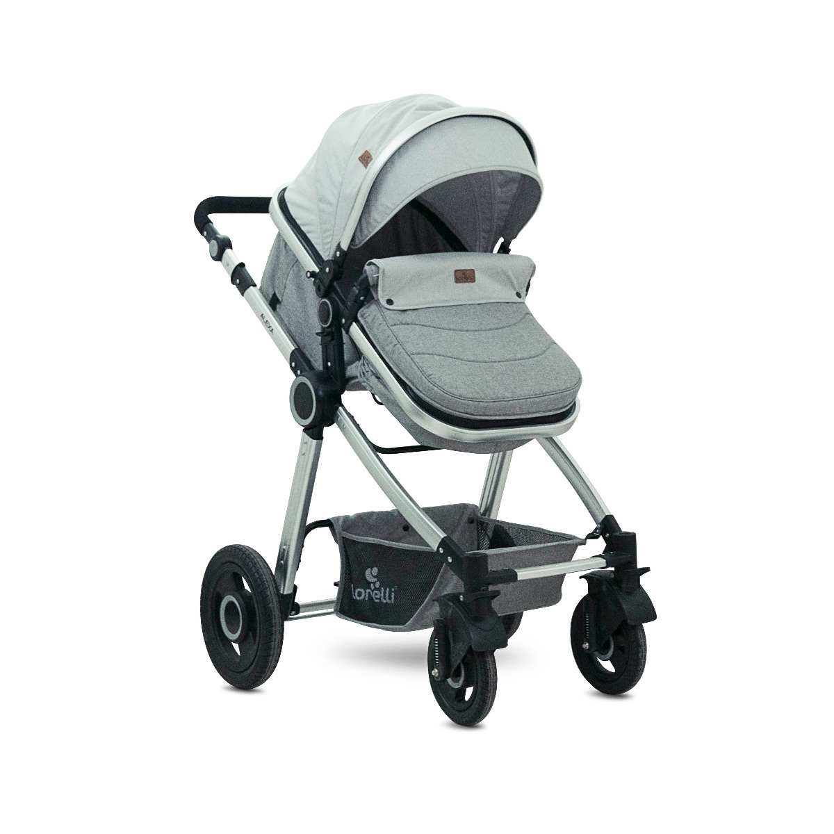Carucior transformabil 3 in 1, Alexa, Green & Grey Birds image 2