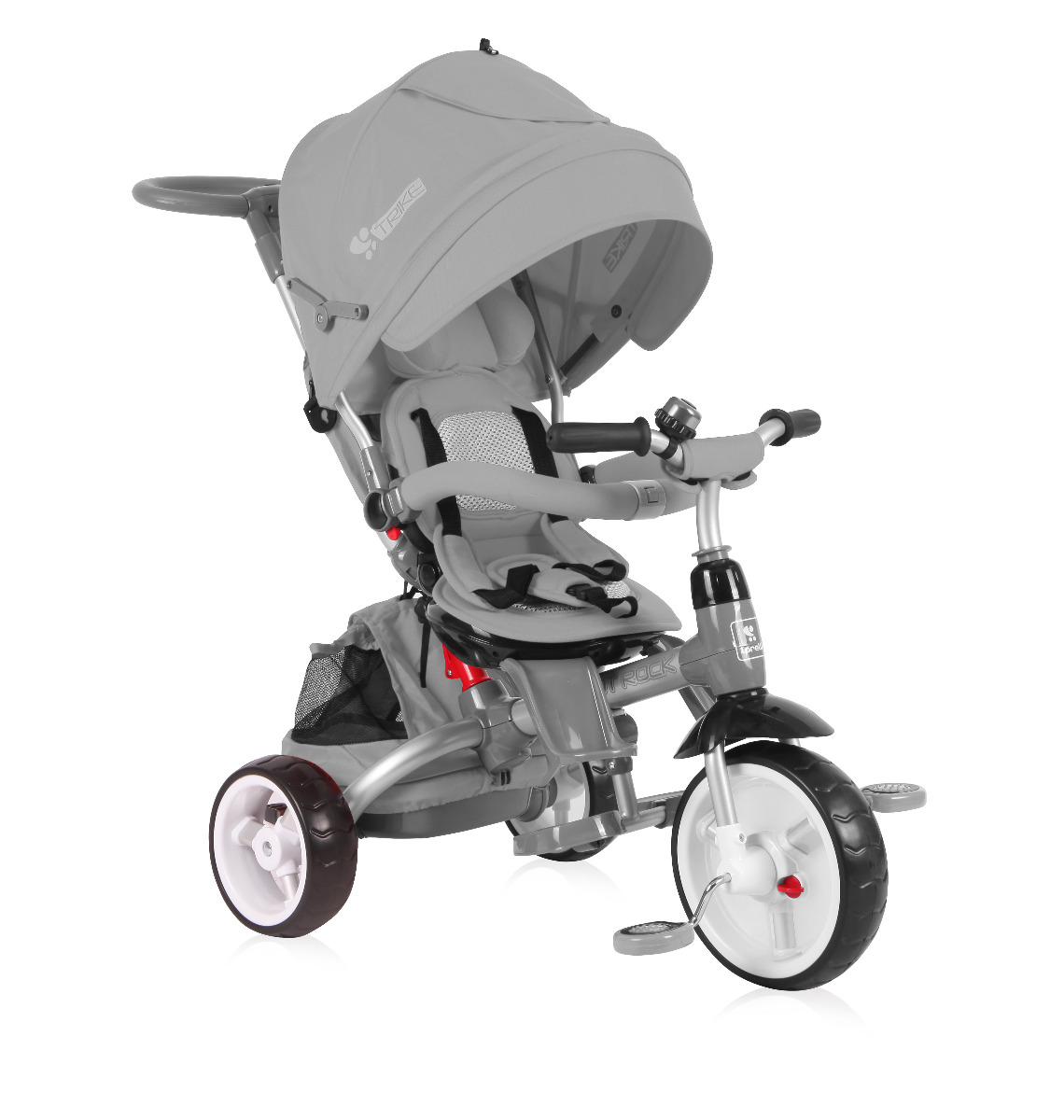 Tricicleta multifunctionala 4in1, Hot Rock, Grey