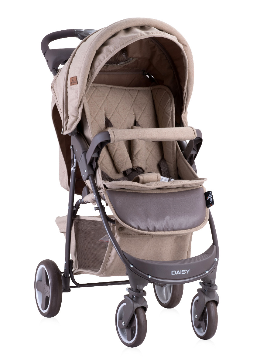 Carucior set 2 in 1, Daisy, cos auto inclus, Beige image 1