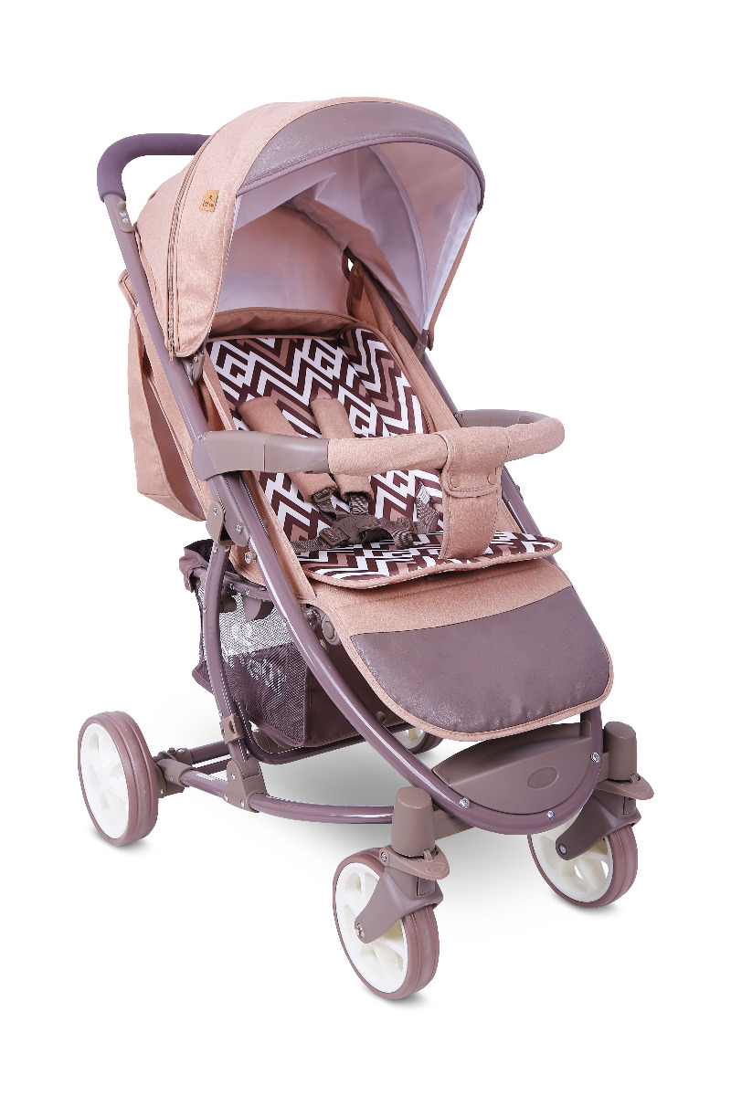 Carucior pentru nou-nascut, S 300, Beige & Brown Lines