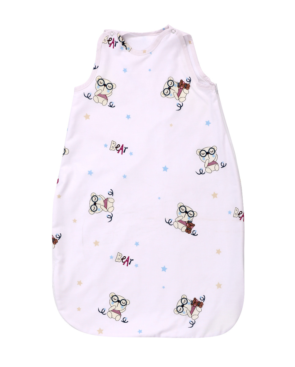 Sac de dormit de iarna, 80 cm, bumbac ranforce, Bear Beige