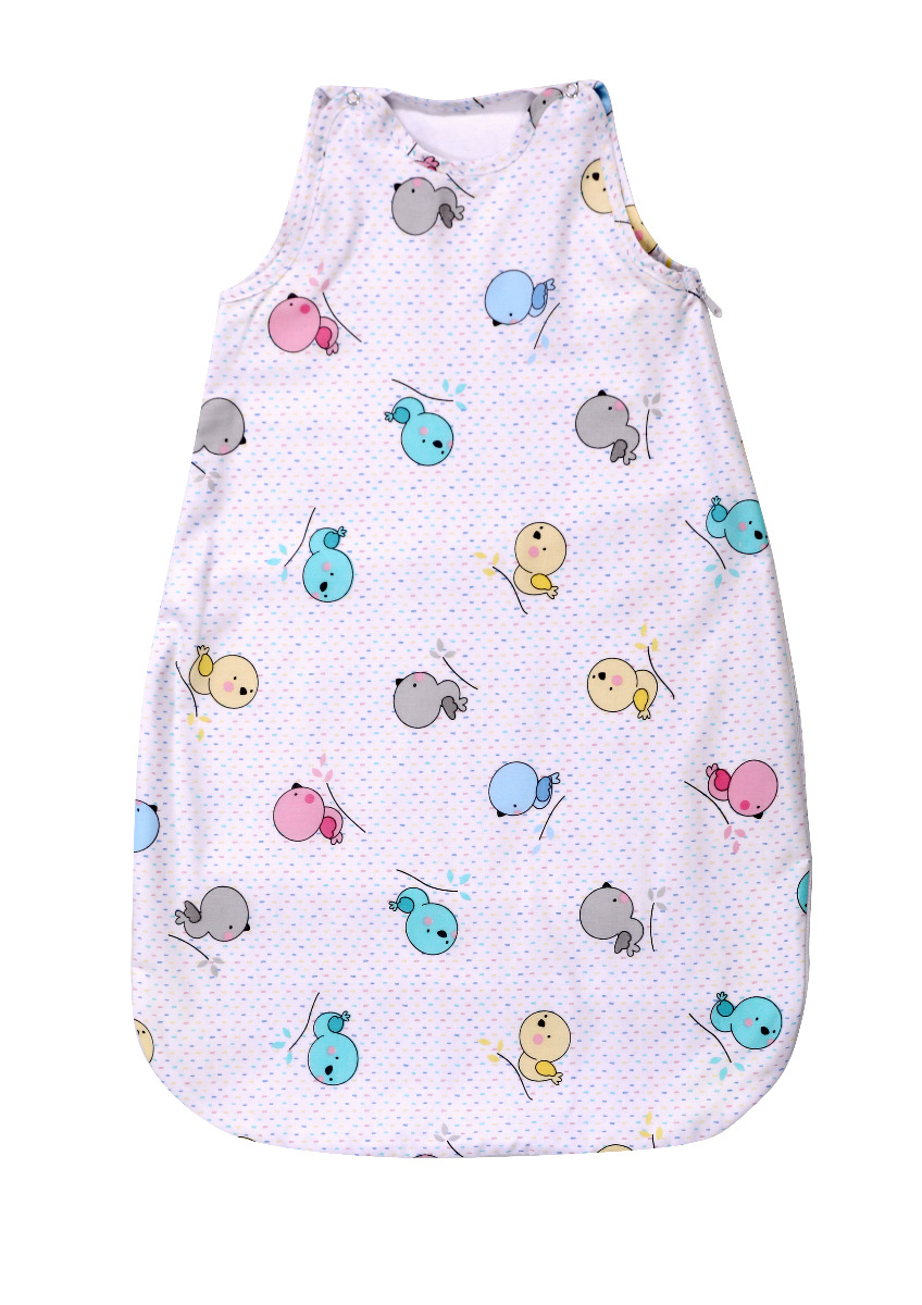 Sac de dormit de iarna, 80 cm, bumbac ranforce, Chicken