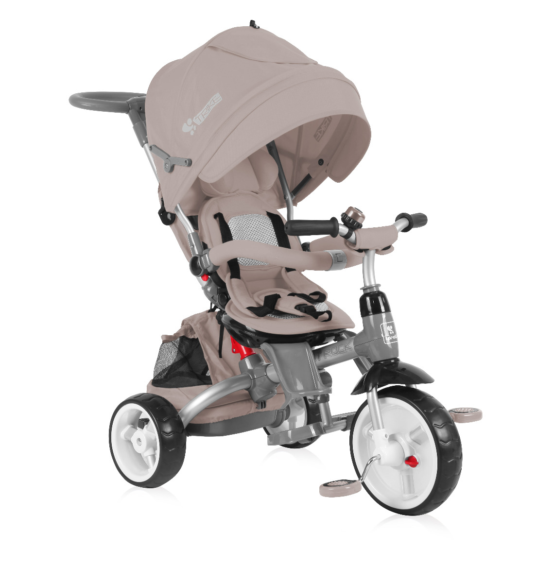 Tricicleta multifunctionala 4in1, Hot Rock, Ivory