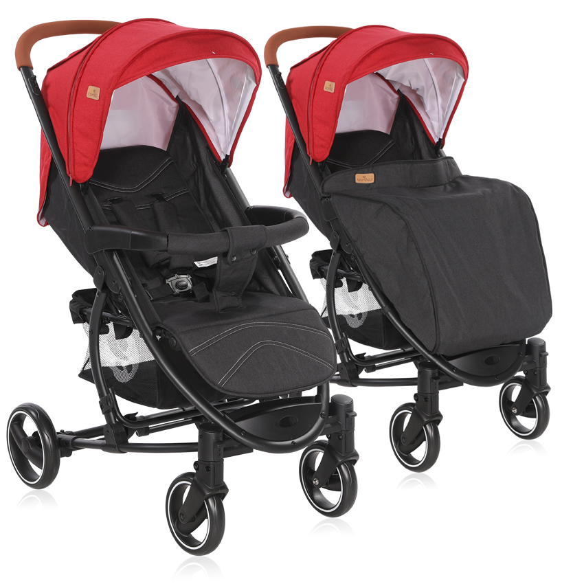 Carucior pentru nou-nascut, S 300, Red & Black