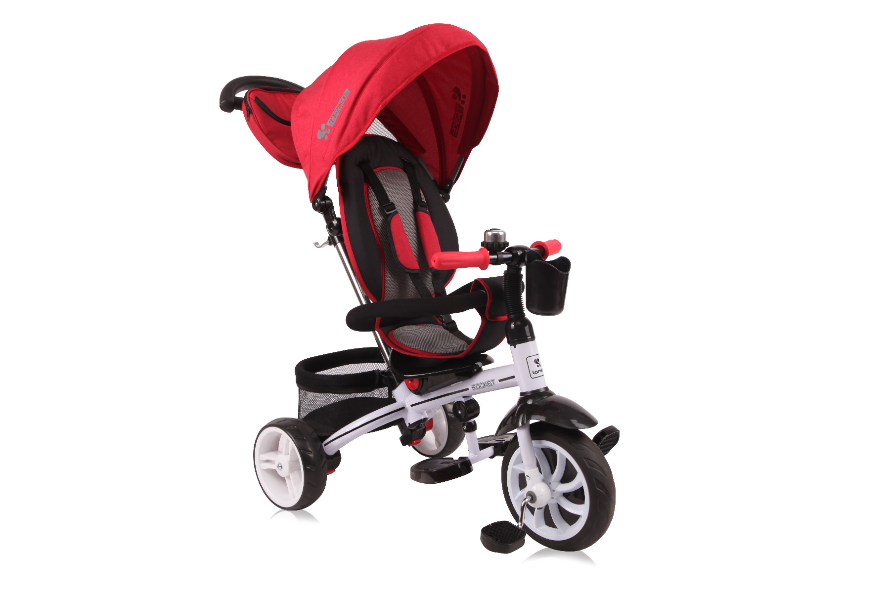 Tricicleta multifunctionala pentru copii, 6 in 1, Rocket, Red