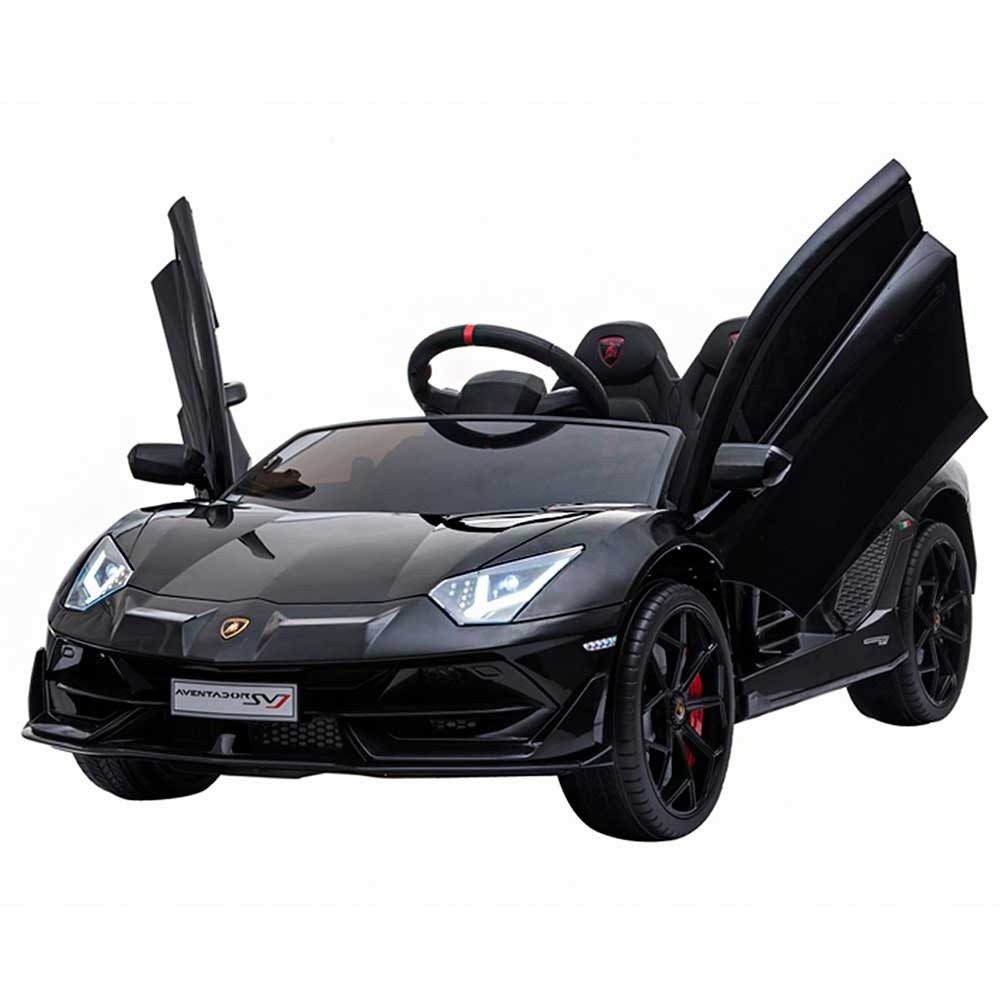 Masinuta electrica Chipolino Lamborghini Aventador SVJ black cu roti EVA image 5