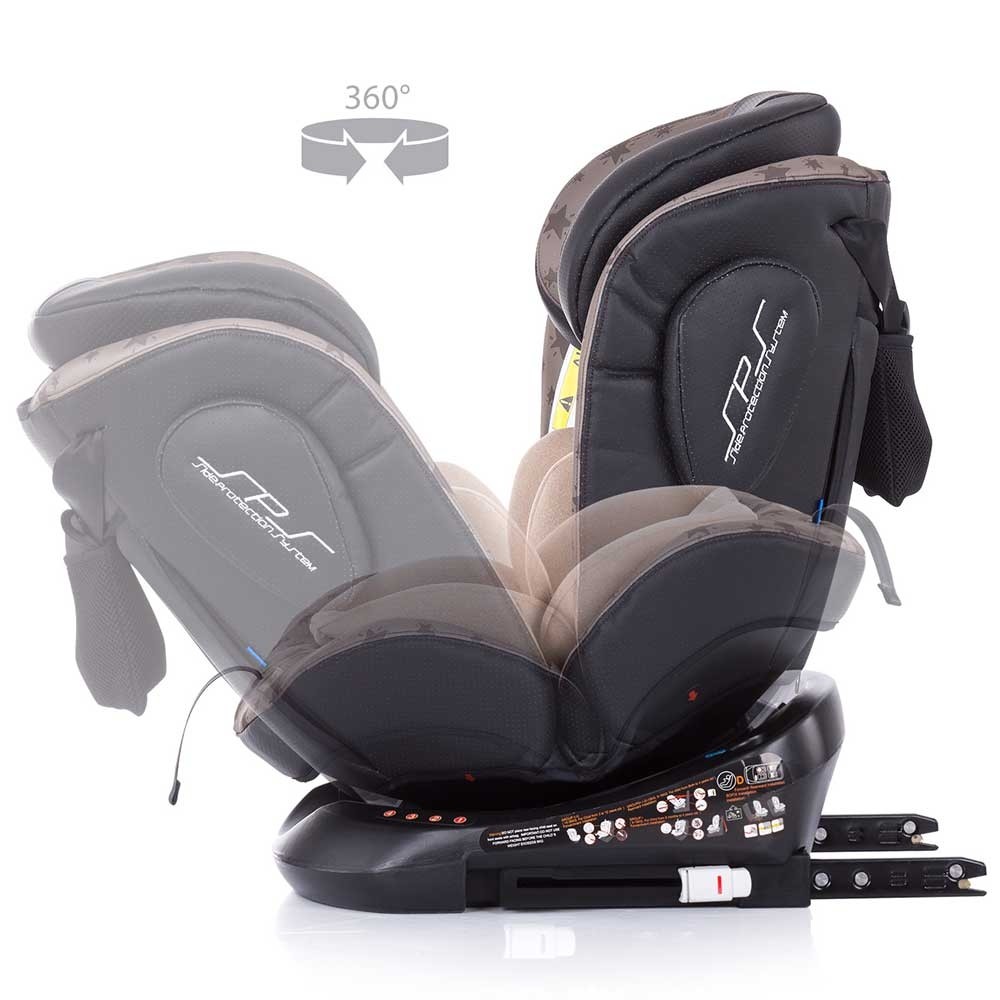 Scaun auto Chipolino Twist 0-36 kg mocca cu sistem Isofix