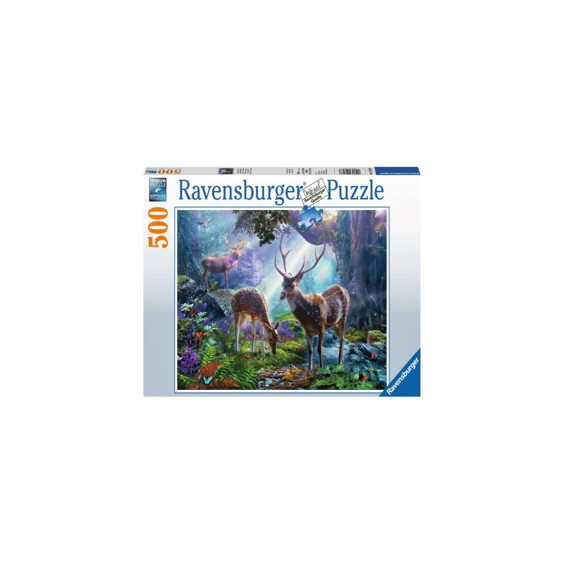 PUZZLE CERBI IN PADURE, 500 PIESE image 1