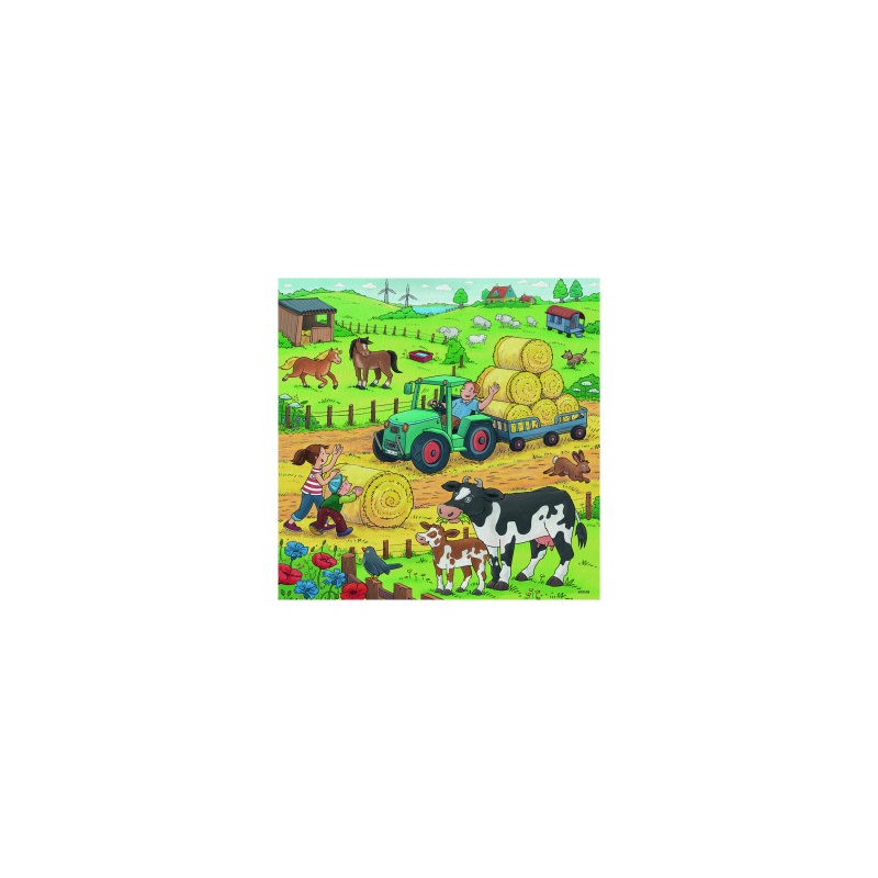 PUZZLE MUNCA LA FERMA, 3x49 PIESE