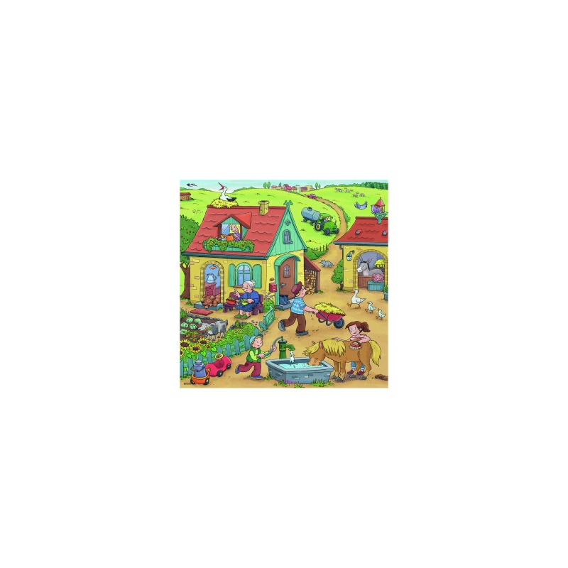 PUZZLE MUNCA LA FERMA, 3x49 PIESE image 2