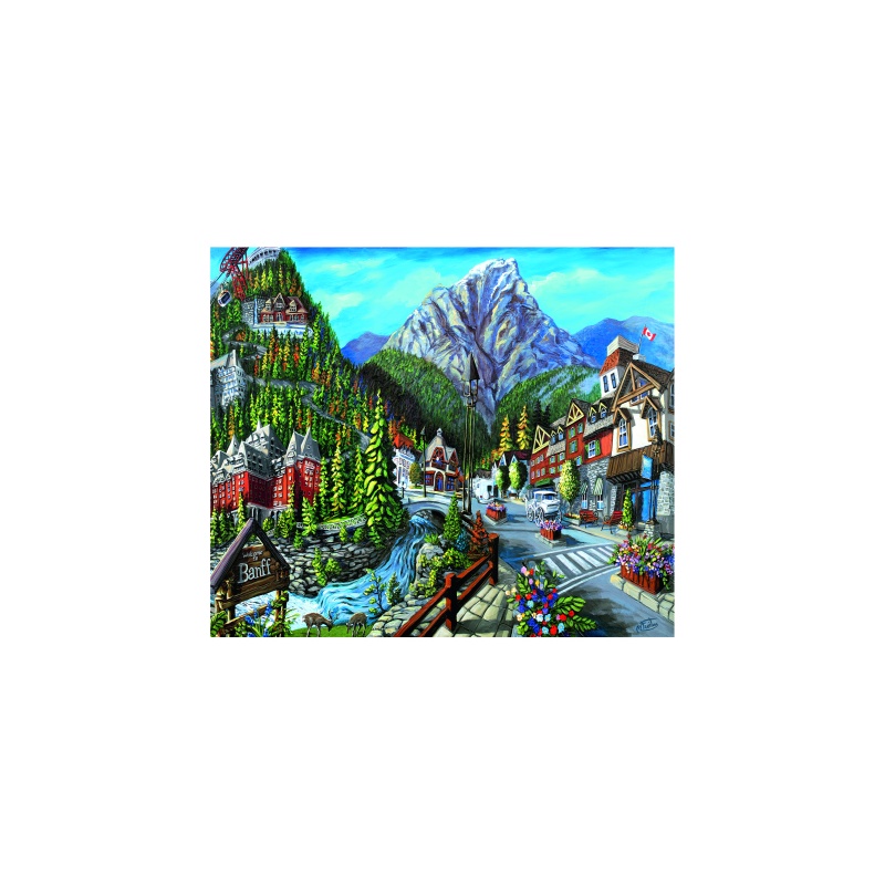 PUZZLE ORASUL BANFF, 1000 PIESE