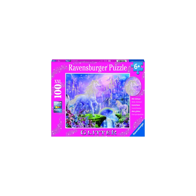 PUZZLE UNICORN CU SCLIPICI, 100 PIESE image 1