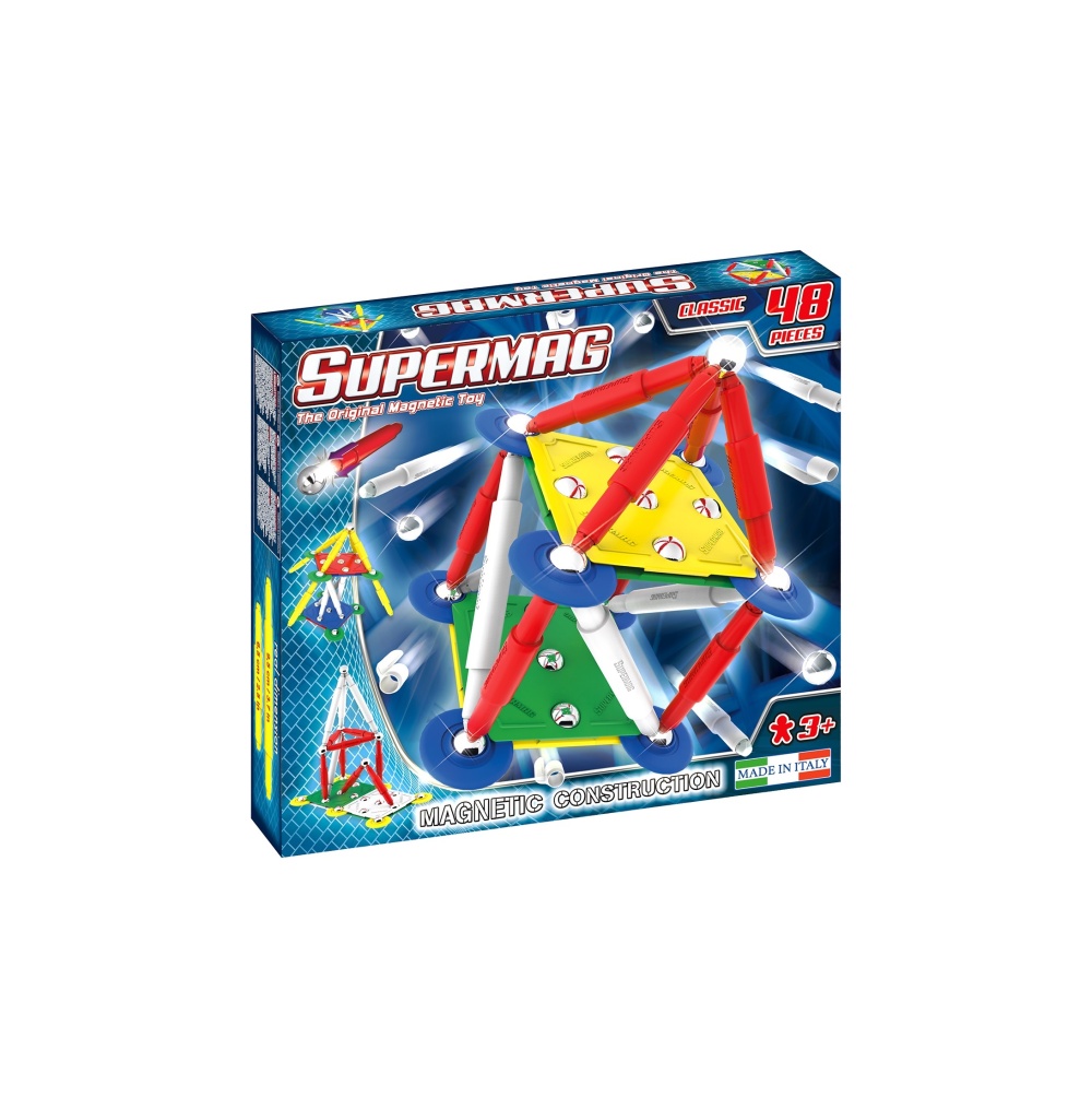 SUPERMAG CLASSIC PRIMARY - SET CONSTRUCTIE 48 PIESE