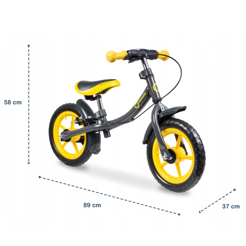 Lionelo - Bicicleta fara pedale Dan Plus Yellow image 14