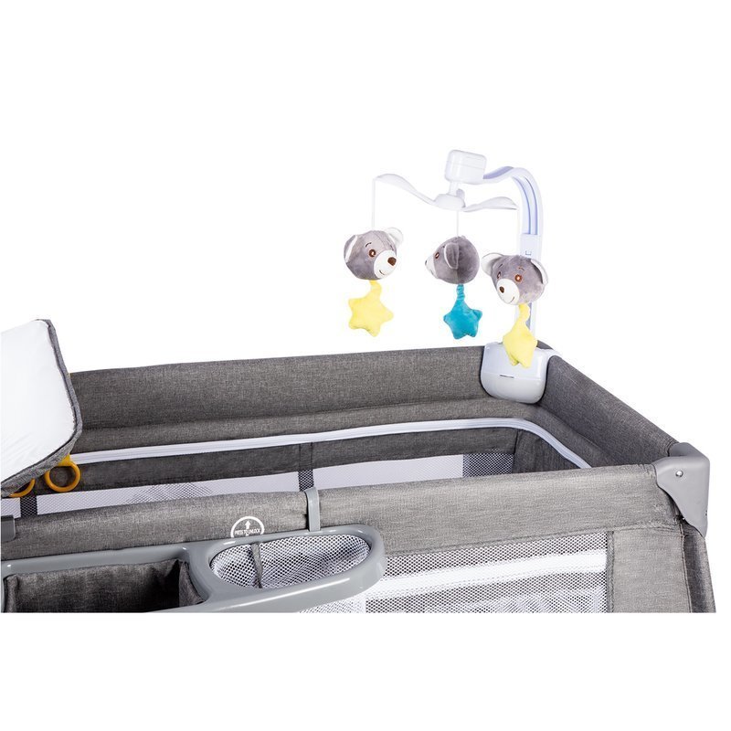 Lionelo - Patut pliant Simon, Grey image 8