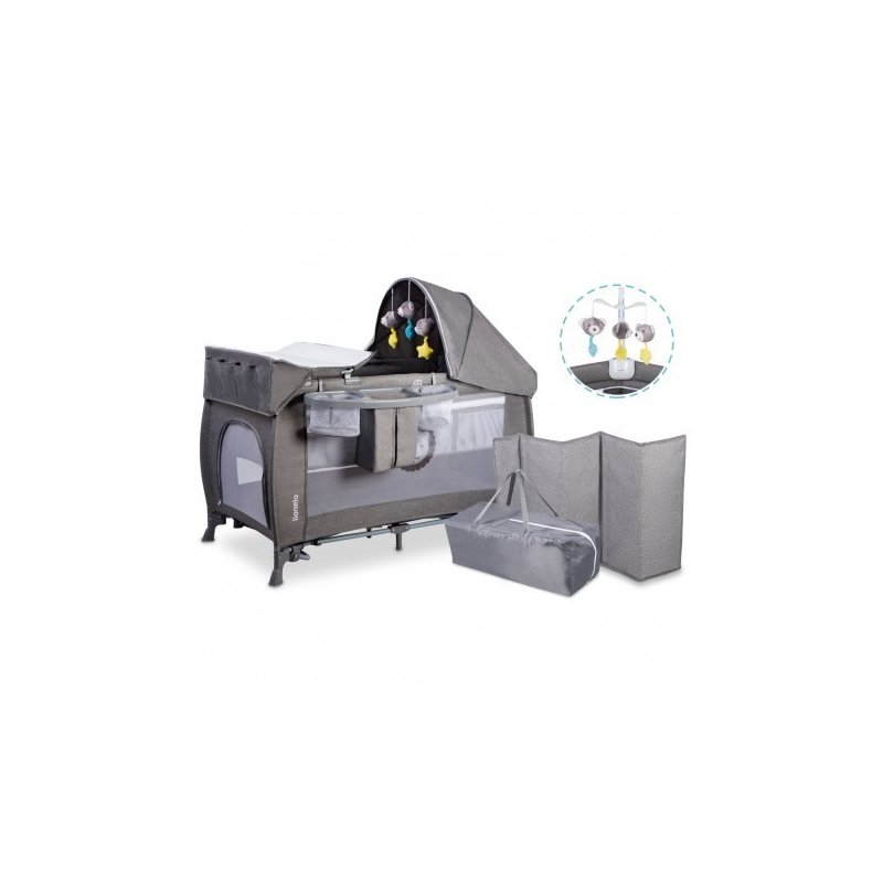 Lionelo - Patut pliant Simon, Grey image 17