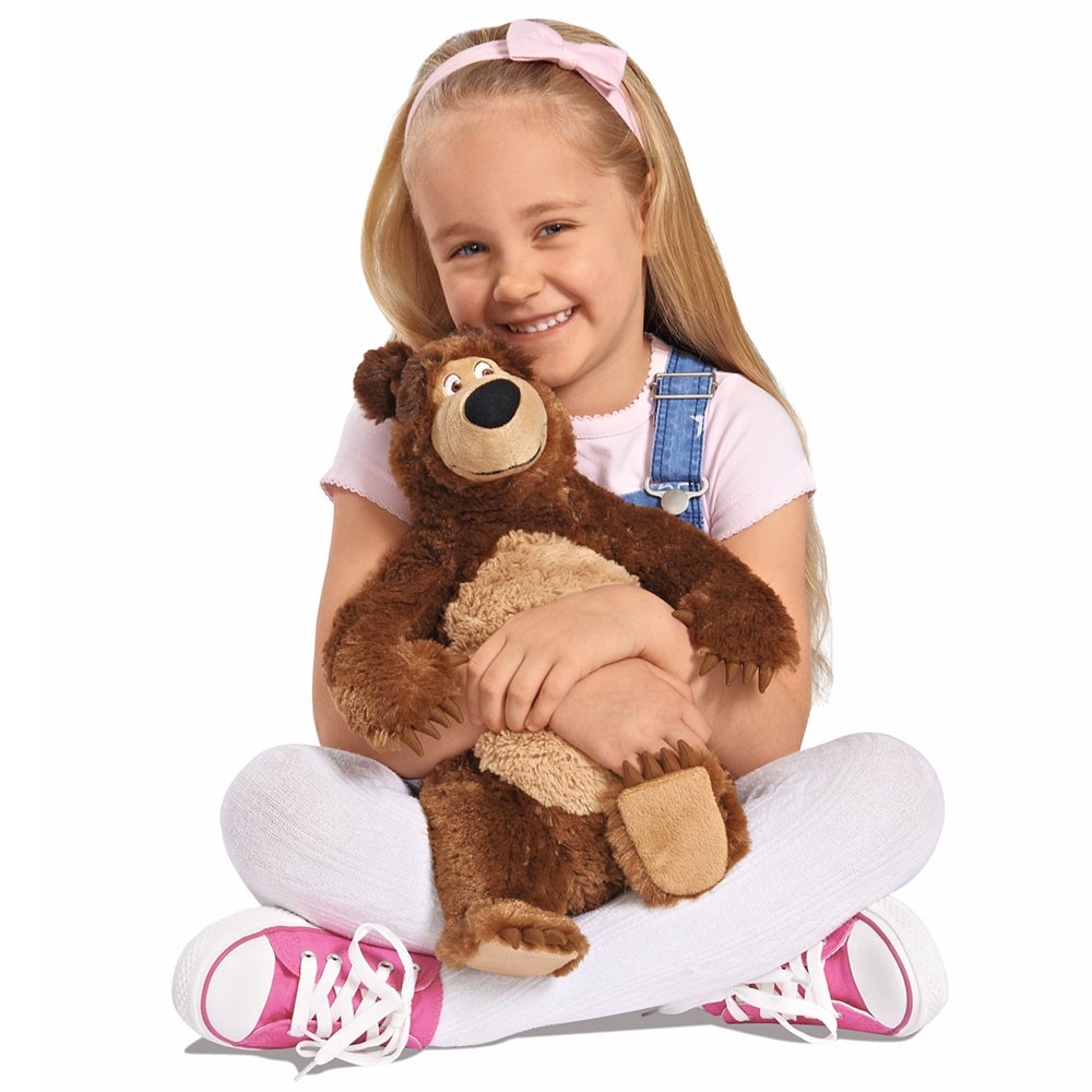 Jucarie de plus Simba Masha and the Bear, Bean Bag Bear 43 cm image 3