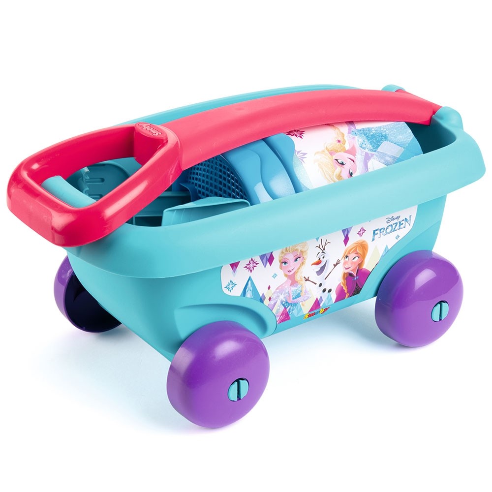 Set jucarii nisip Smoby Carucior Frozen cu accesorii image 1