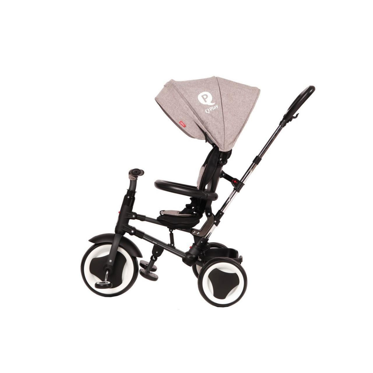 Tricicleta pliabila pentru copii QPlay Rito Gri image 12