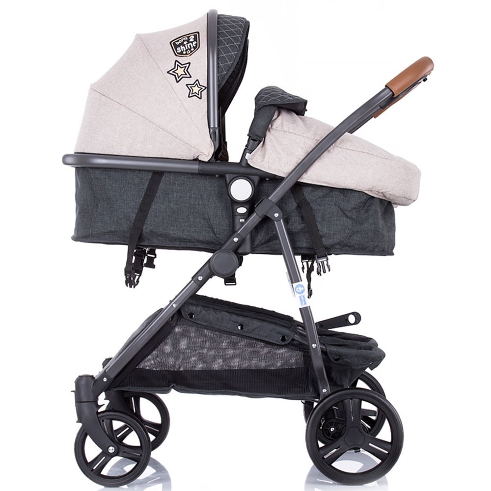 Carucior gemeni Chipolino Duo Smart beige graphite linen image 2