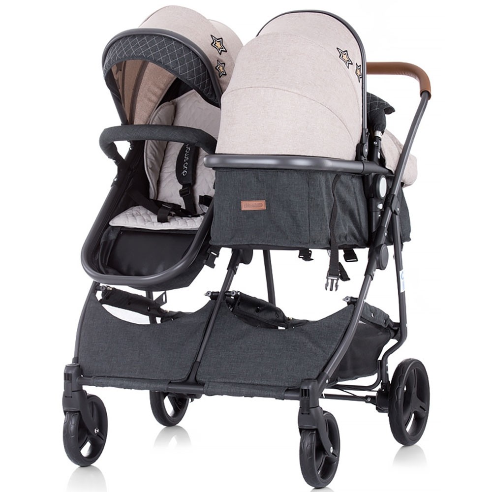 Carucior gemeni Chipolino Duo Smart beige graphite linen image 8