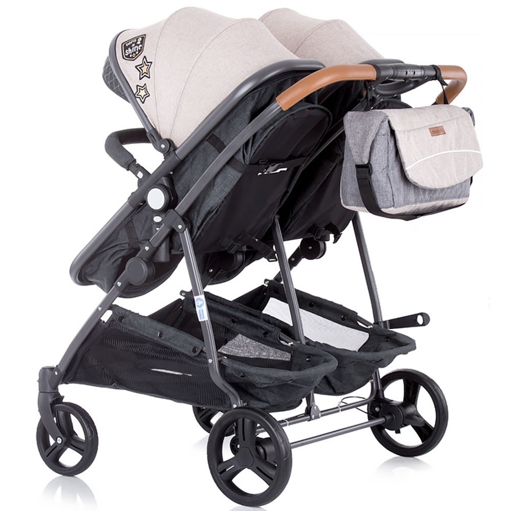 Carucior gemeni Chipolino Duo Smart beige graphite linen image 9