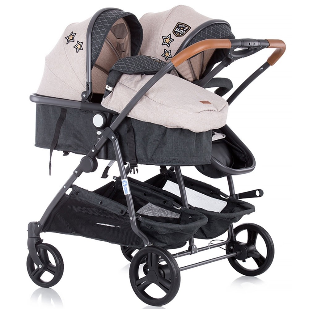 Carucior gemeni Chipolino Duo Smart beige graphite linen image 11