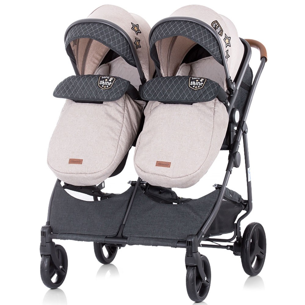 Carucior gemeni Chipolino Duo Smart beige graphite linen image 16