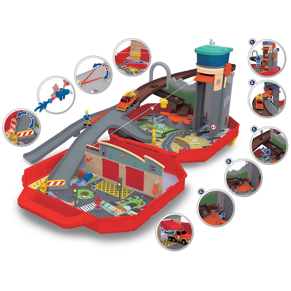 Pista de masini Dickie Toys Fireman Sam Ponty Pandy image 2