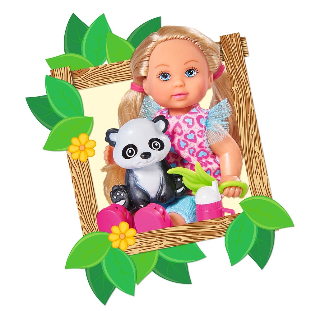Papusa Simba Evi Love 12 cm Baby Safari cu figurine si accesorii image 3