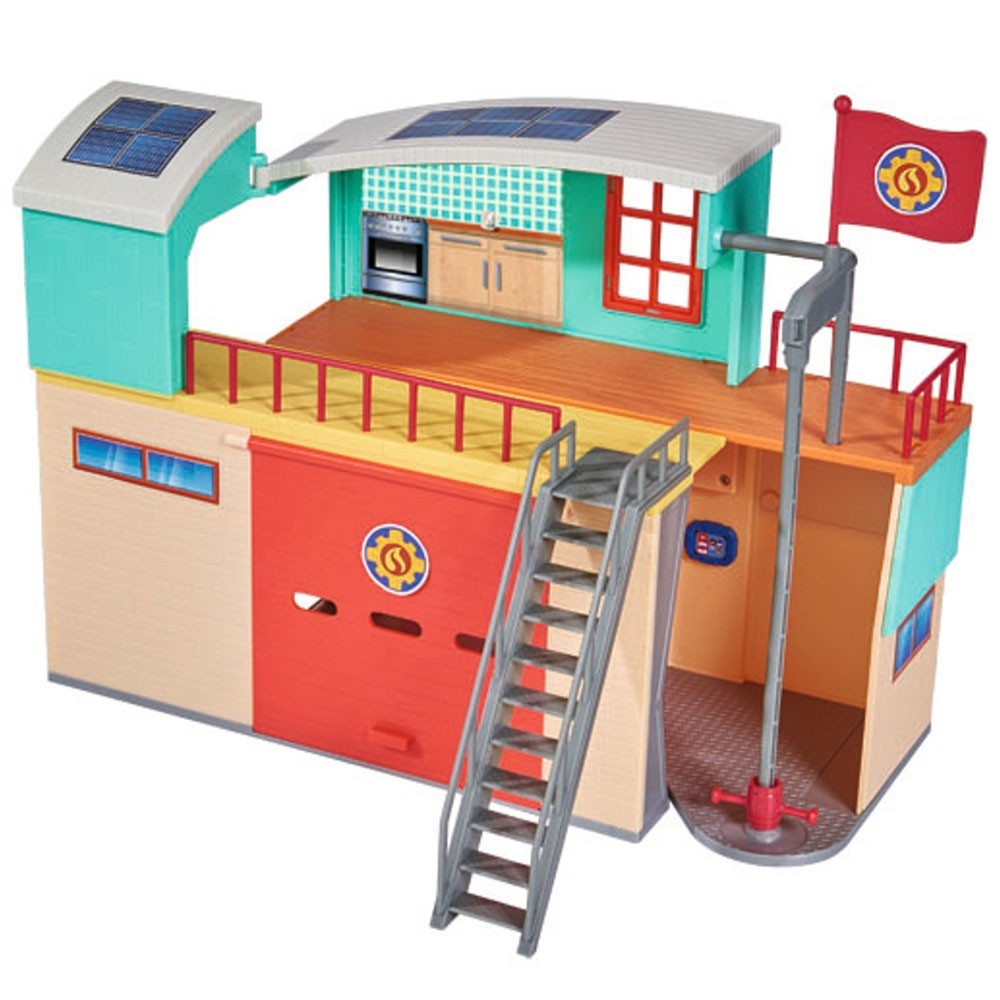 Jucarie Dickie Toys Statie de pompieri Fireman Sam cu figurina si accesorii image 1