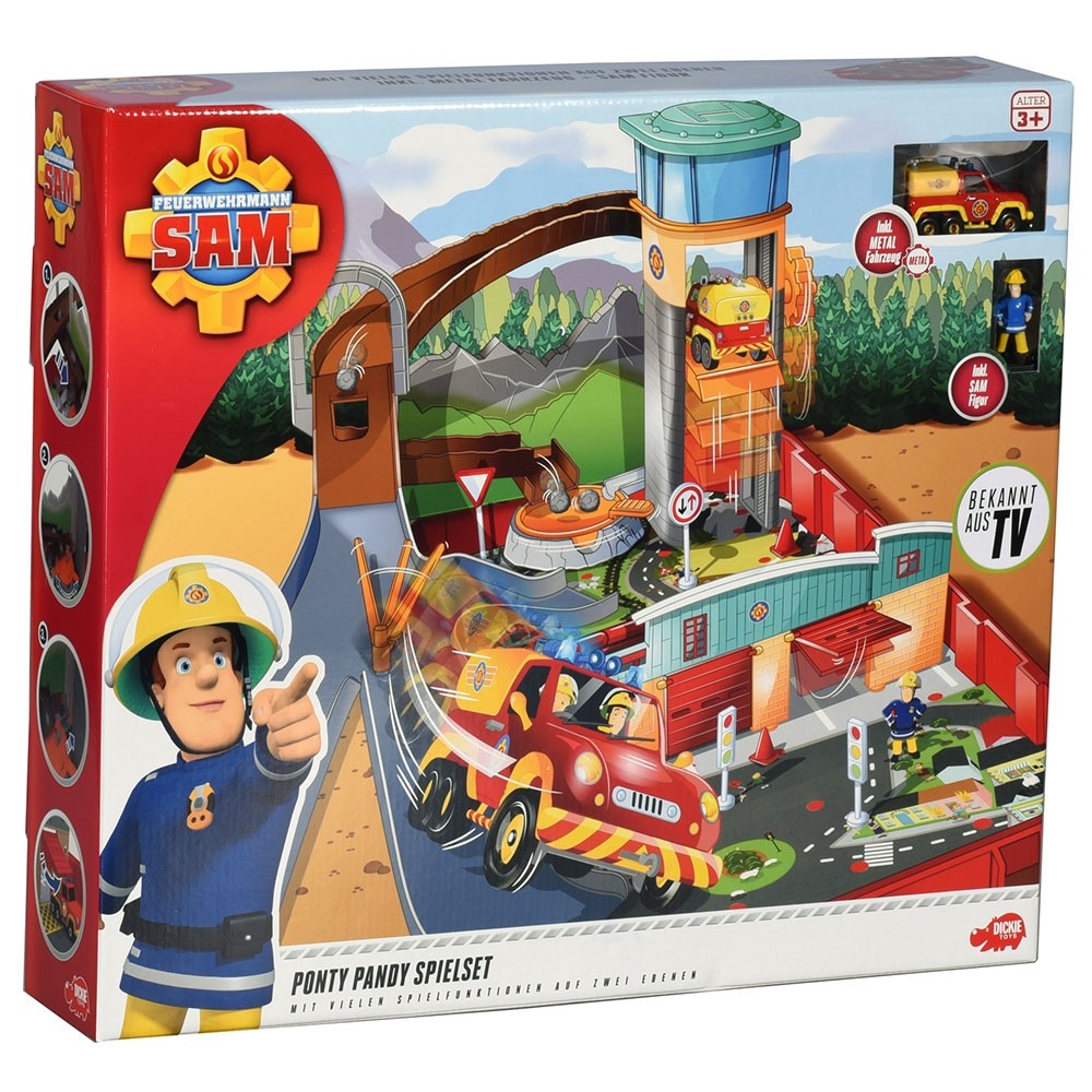 Pista de masini Dickie Toys Fireman Sam Ponty Pandy image 4