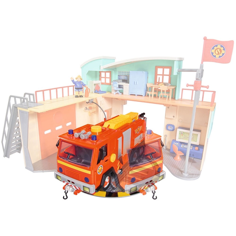 Jucarie Dickie Toys Statie de pompieri Fireman Sam cu figurina si accesorii image 5