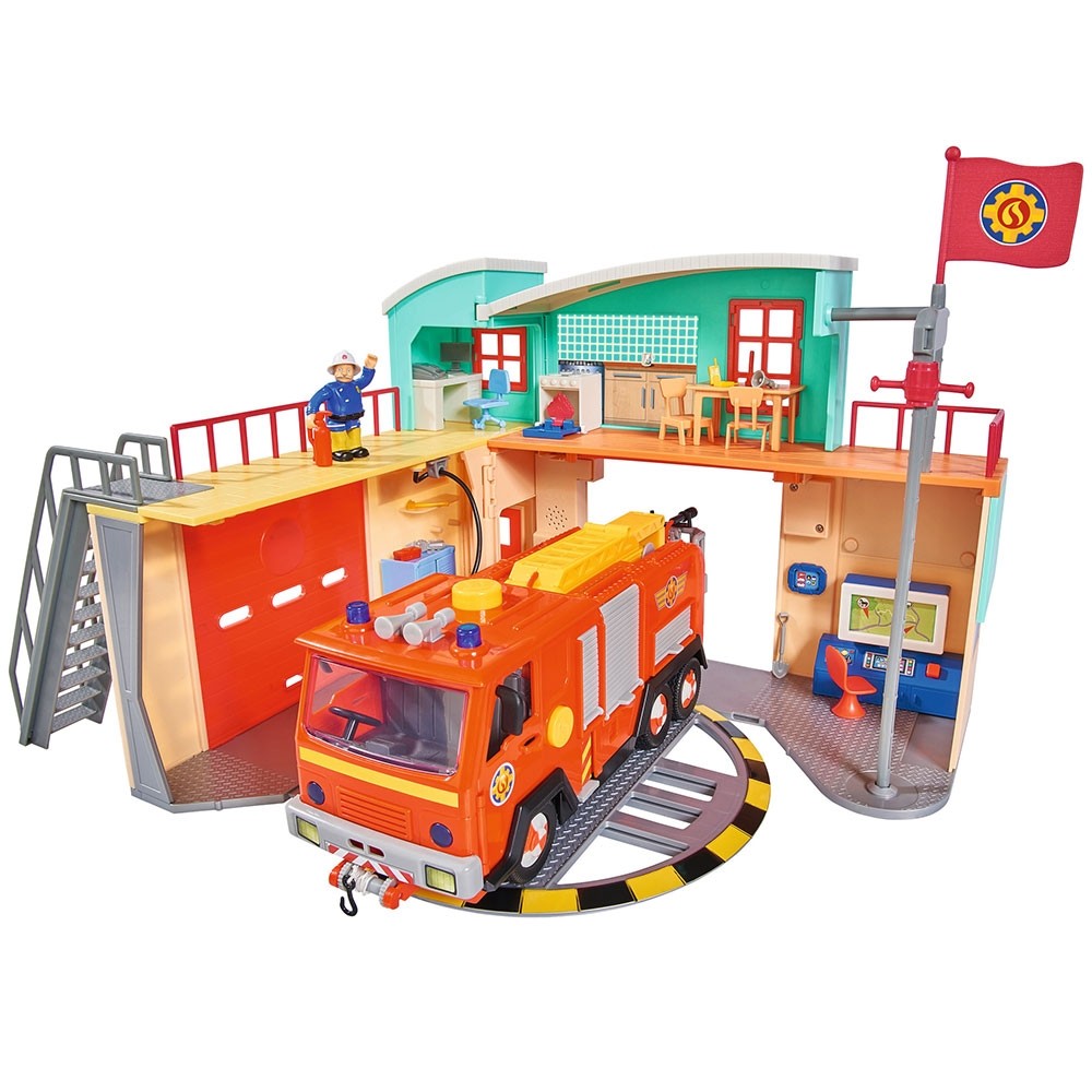 Jucarie Dickie Toys Statie de pompieri Fireman Sam cu figurina si accesorii image 6
