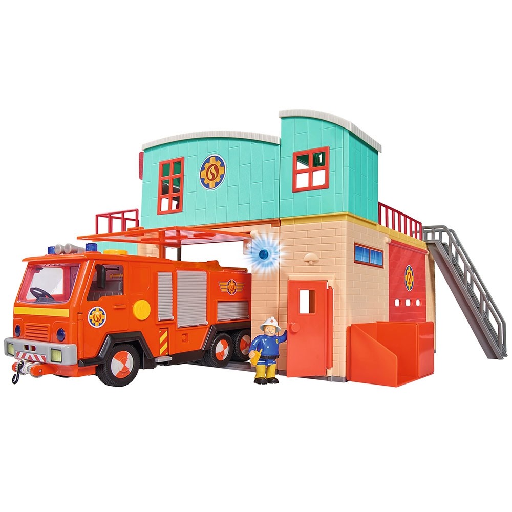 Jucarie Dickie Toys Statie de pompieri Fireman Sam cu figurina si accesorii image 7